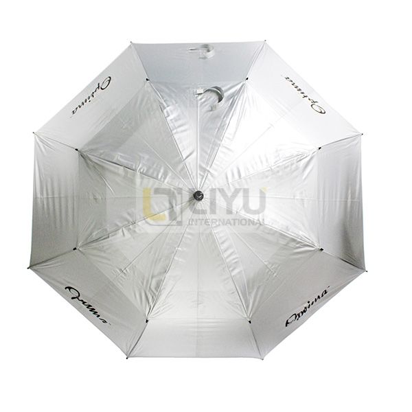 Large Golf Umbrella Double Canopy Vented Golf Umbrellas for Rain Windproof Automatic Open Golf Push Cart Umbrella 