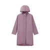 Adult Polyester Fabric Waterproof Raincoat Windproof Jacket Zipper Style with Hood