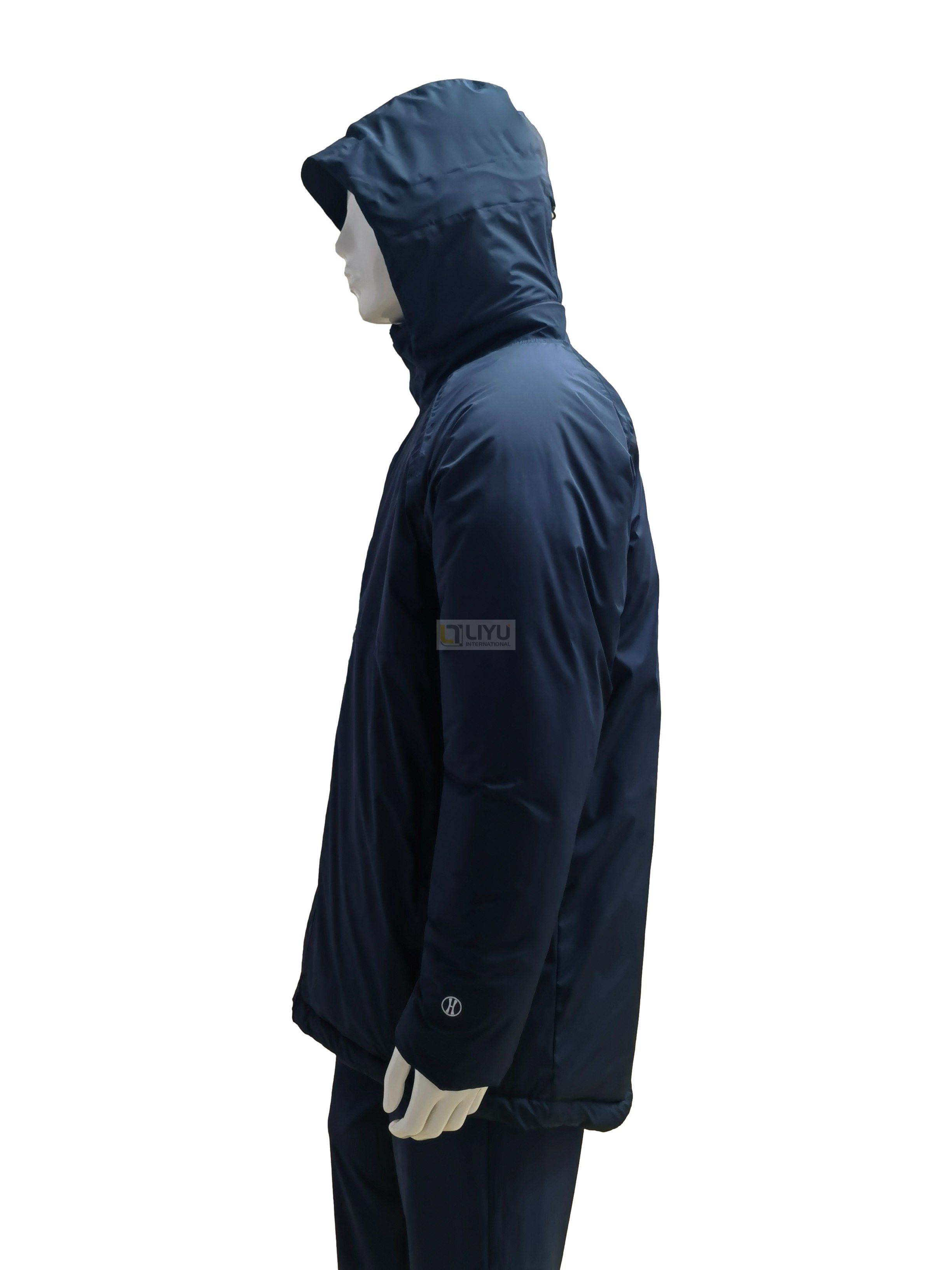 Adult Polyester Raincoat with Hood Men's Waterproof Jacket Outdoor Activities