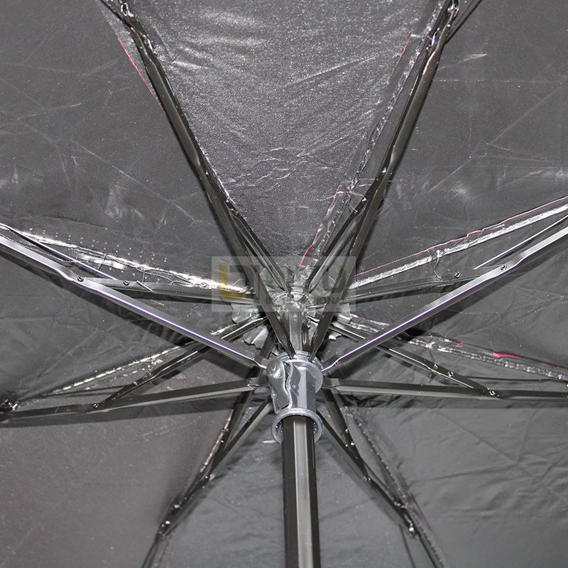 8 K Triple Folding Umbrella Adult Umbrella Windproof And Rainproof Burgundy Manual Umbrella Protects Against UV Rays