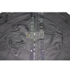 Men's Black Solid Hooded Jackets Windbreaker Light Weight Rain Coats with Muti-pocket Zipper