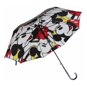 Auto Open Umbrella Classic J Stick Handle with Easy Grip - Windproof, Rainproof and Durable Canopy Design Cartoon Pattern