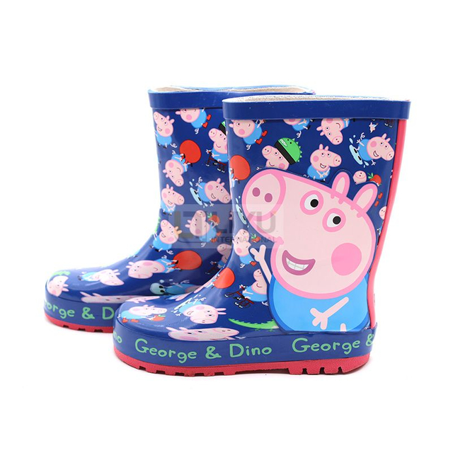 Peppa Pig Rubber Boots George Pig & Dinosaur Boy's & Girl's Wellies Kids Wellington Boots