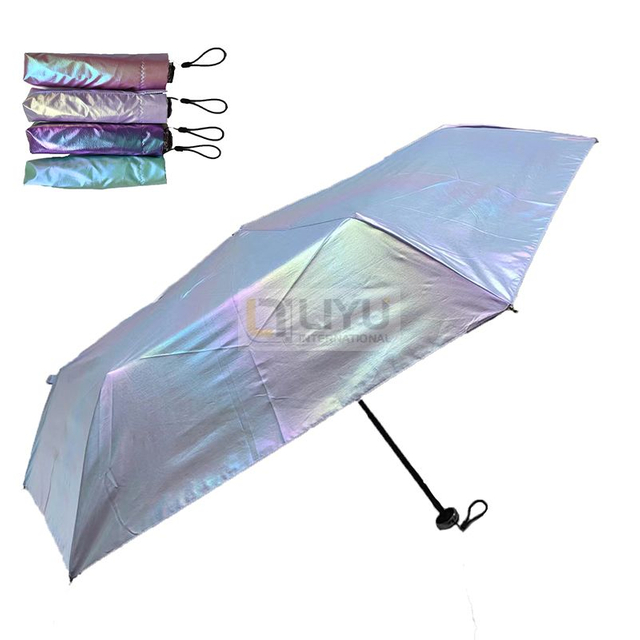 Colorful Multicolor Adult Folding Umbrella Can Shade The Sun And Rain