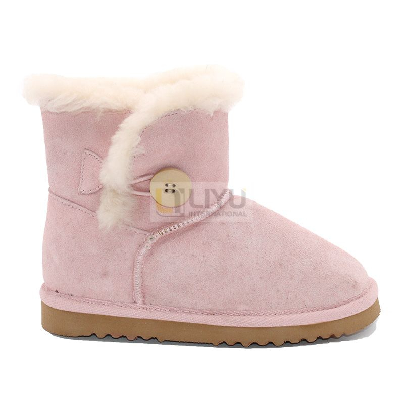Kids Uggs Girls Waterproof Shoes Plus Cotton Fashion Pink Uggs Outdoor
