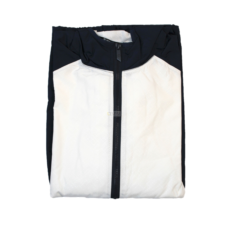 Polyester Rain Coats with Hood Waterproof Jacket Dark Blue Raincoat