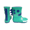 Rubber Toddler Rain Boots Kids 3D Wellington Gumboots with Easy on Handles for Boys And Girls