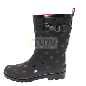 Mid-calf Wellington Rain Boots Waterproof Outdoor Fashion Adult Rubber Wellies