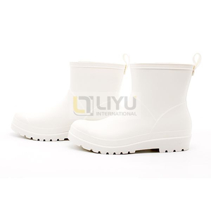 Short Rain Boots for Women Waterproof Garden Shoes Anti-slipping Chelsea Rainboots for Ladies