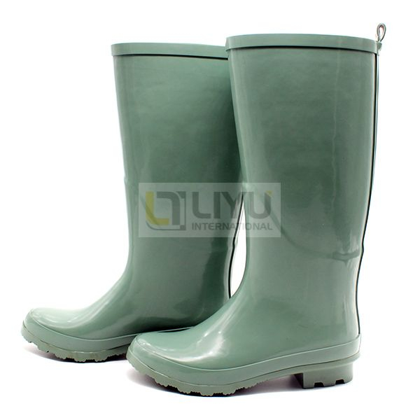 Women's Knee-high Wellies Wellington Rubber Rain Boots Waterproof Fashion Gumboots