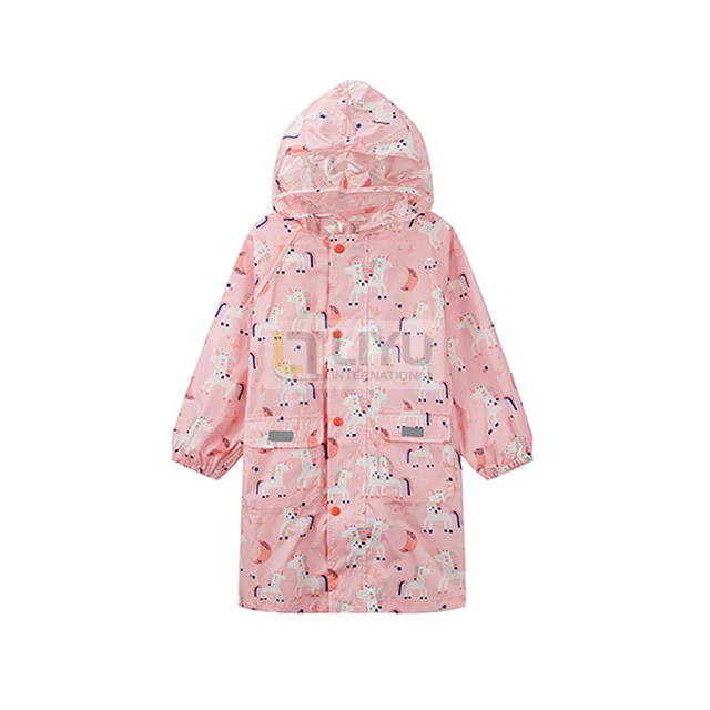 Children Winter Raincoat Impermeable Girls Rainwear Hiking Fashion Kids Polyester Waterproof Jacket