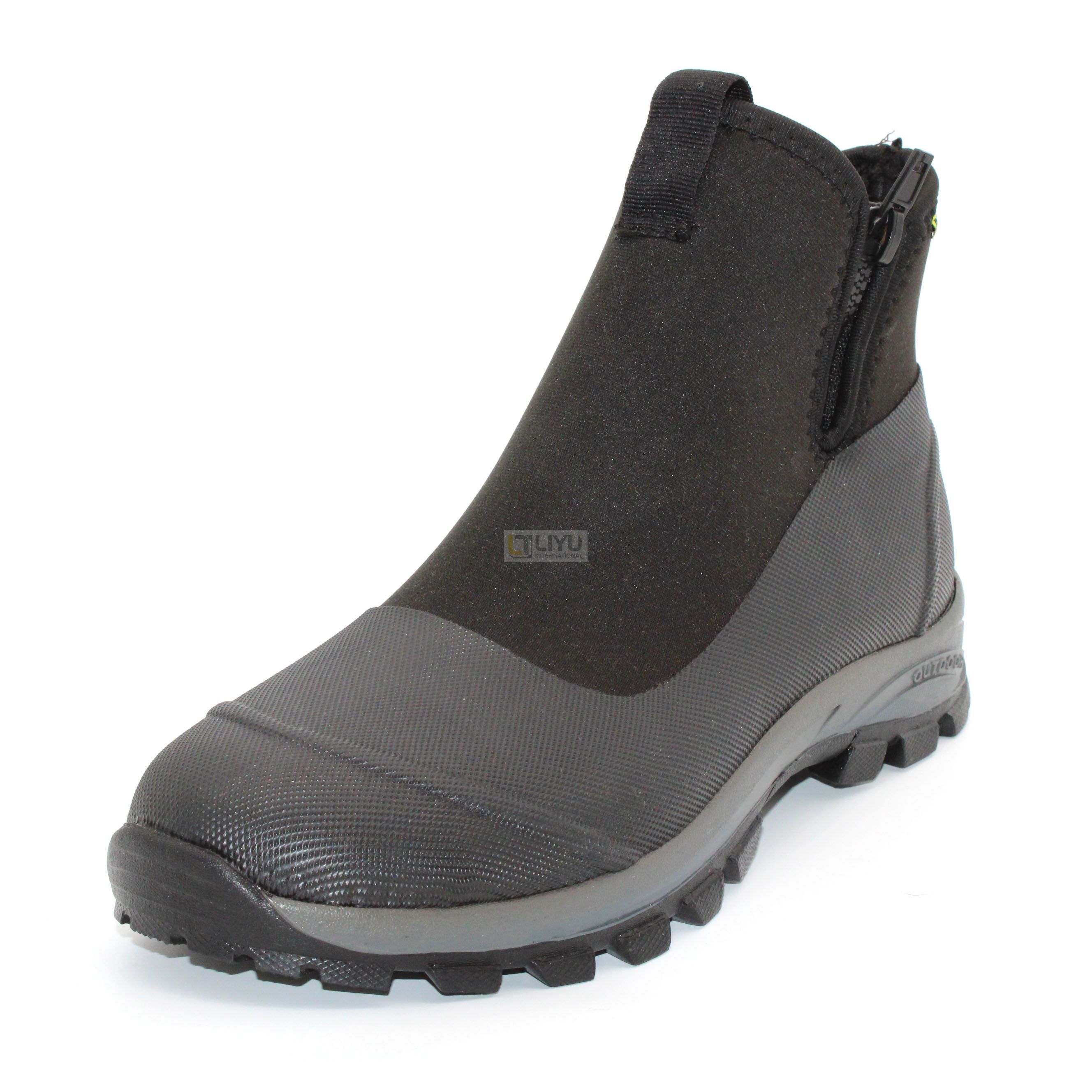Adult Black Rubber Shoes Neoprene Waterproof Rain Boots Outdoor Shoes