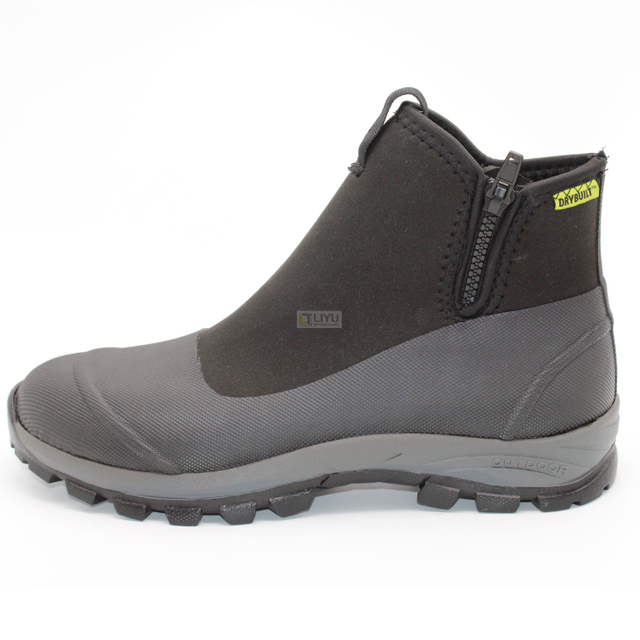 Adult Black Rubber Shoes Neoprene Waterproof Rain Boots Outdoor Shoes