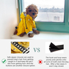 Dog Zip Up Dog Raincoat with Reflective Buttons Rain/Water Resistant Adjustable Drawstring Removable Hood Stylish Premium Dog Raincoats