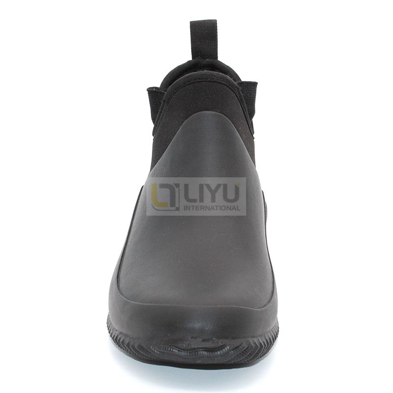 Adult Black Rubber Shoes Neoprene Waterproof Rain Boots Men 's Outdoor Shoes 