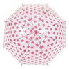 Children Manually Open 8K POE Printing Red Star Clear Umbrella with J Handle Kids' Fashion Umbrellas
