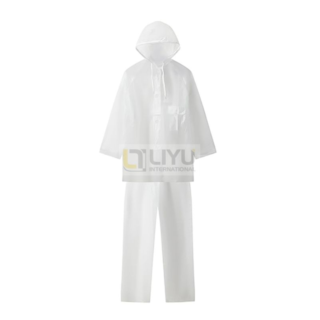 EVA Electric Raincoat Rain Pants Set Outdoor Cycling Adult Split Fashion Transparent Raincoat