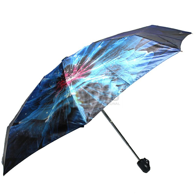 8K Auto Open And Close 5-folding Windproof Mini Umbrealls with Handles