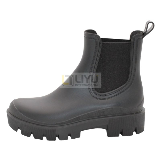 Waterproof PVC Rain Shoes New Ankle Rain Boots Ladies Wellington Rain Boots Wholesale Rain Boots Can Be Customized