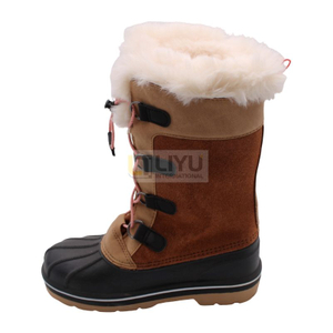 Women's Warm Faux Fur Lined Mid Calf Winter Snow Boots Warm Snow Boots Outdoor