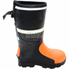 Men's Anti-Collision Rubber Safety Boots with Reflective Strips Protective & High-Visibility Work Footwear