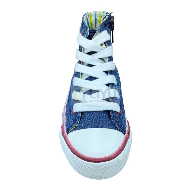 Toddler Boys and Girls Sneakers Canvas High Top Sneakers Kids Walking Shoes