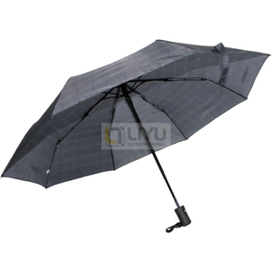 Auto Switch Simple 8K Umbrella Windproof Umbrella Adult Folding Umbrella Gray
