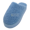 Adult Cotton Indoor Slippers Custom Winter Shoes Women's Thick Soled Indoor Slippers Wool Lined for Winter Warmth Blue, Purple, Beige