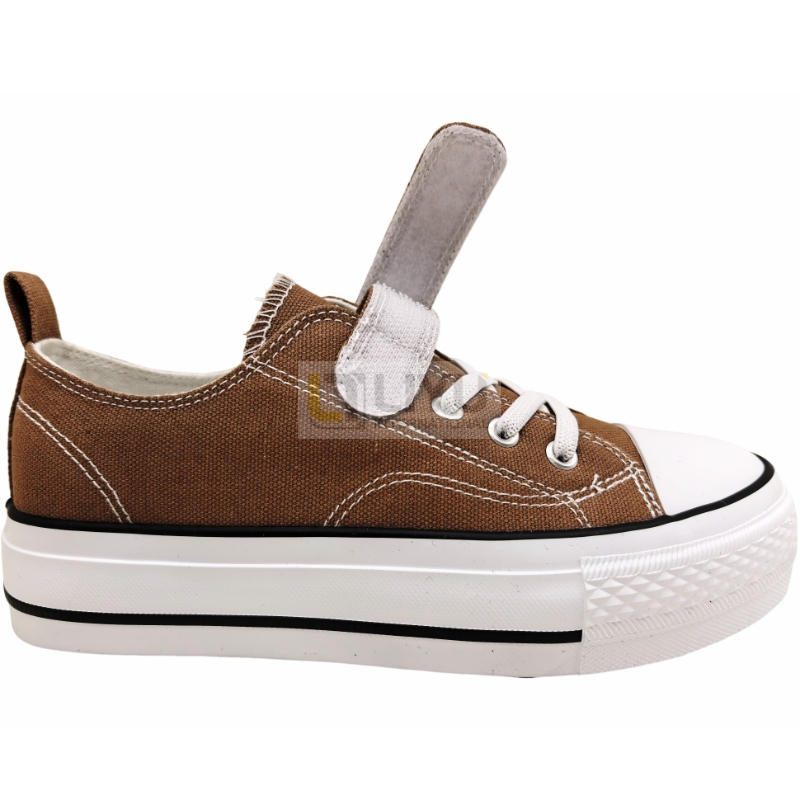 Children's Canvas Sneakers with Hook & Loop Closure – Lightweight Sports Shoes for Boys & Girls (Spring/Autumn), Customizable Colors & Styles