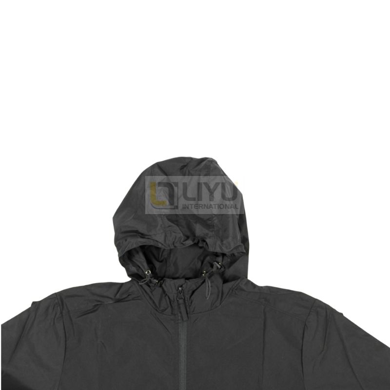 Hood Waterproof Raincoat Black Jacket Men's Windbreaker Waterproof And Breathable