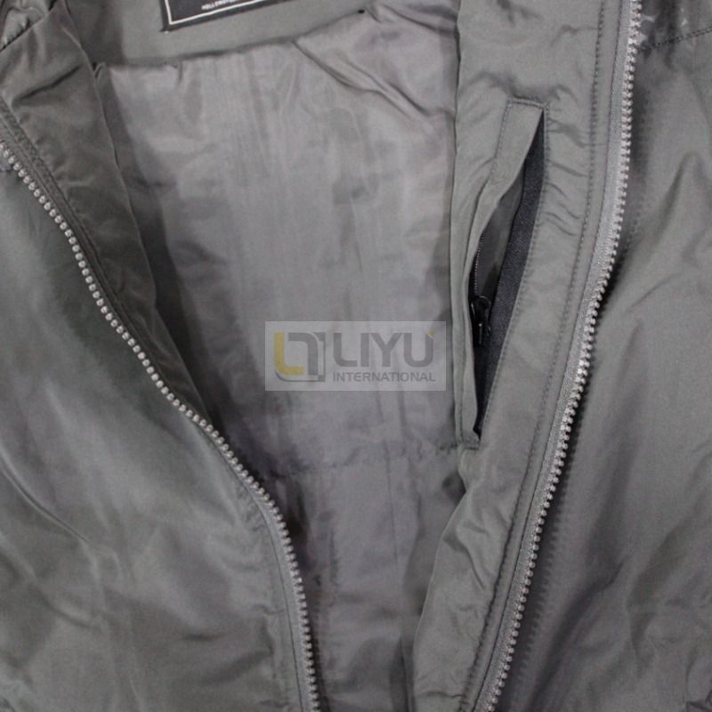 Hood Waterproof Gray Jacket Men's Windbreaker Clip Cotton Hardshell Waterproof And Breathable