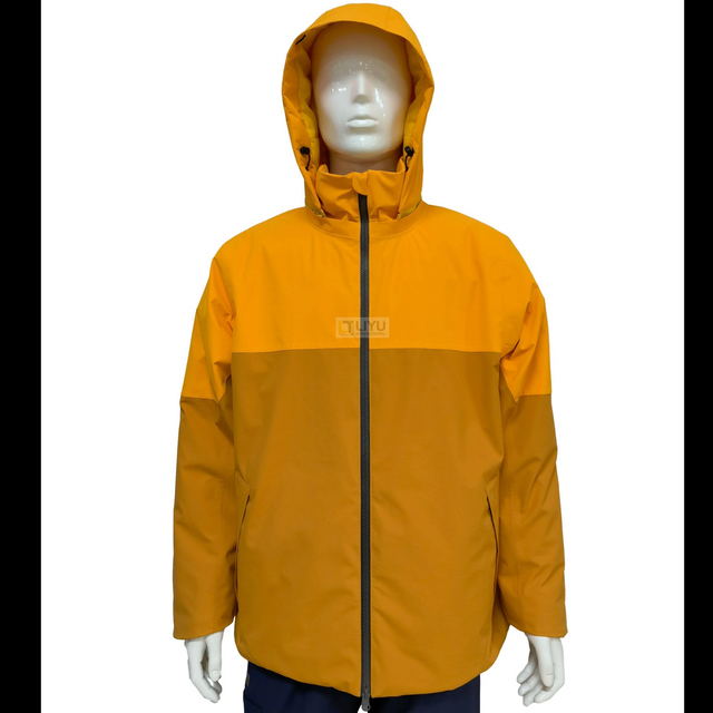 Adult Polyester Raincoat with Hood Men's Waterproof Jacket Outdoor Activities