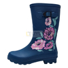 Women's Printed Mid-calf Waterproof Boot Wellington Rubber Rain Boots Waterproof Fashion Gumboots Garden Boots 