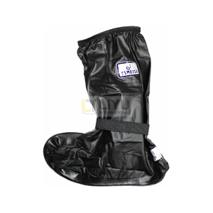 Black Bicycle Rain Cover Shoes Non-Slip PVC Waterproof Boot Covers Waterproof Rain Boot Shoe Cover with Zipper and Reflector