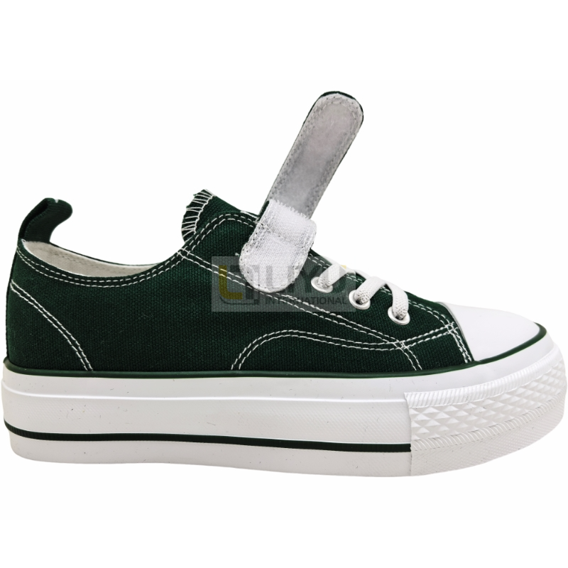 Children's Canvas Sneakers with Hook & Loop Closure – Lightweight Sports Shoes for Boys & Girls (Spring/Autumn), Customizable Colors & Styles