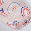 Polyester Jacket Light Pink Children's Waterproof Rain Poncho Rainbow Pattern Print with Hood Polyester Rainwear Girls Rain Coat