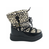  Leopard Print Snow Boots Womens Girls Mid-Calf Booties Waterproof Work Boots Gifts for Ladies Ankle-High Snow Boots for Women