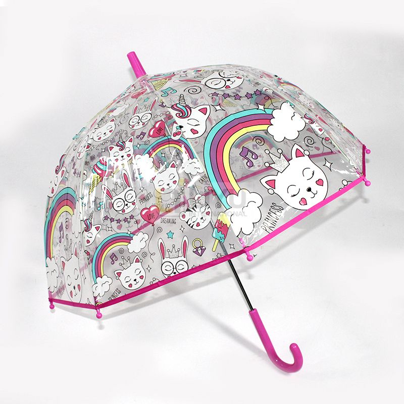 Kids POE Waterproof Umbrella Girls Rainbow Umbrella Bubble Umbrella Apollo Umbrella 