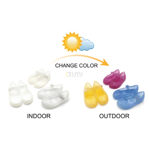 Children's Sandals Outdoor Color-changing Summer Sandals Beach Shoes Girls Boys Cartoon Slippers 