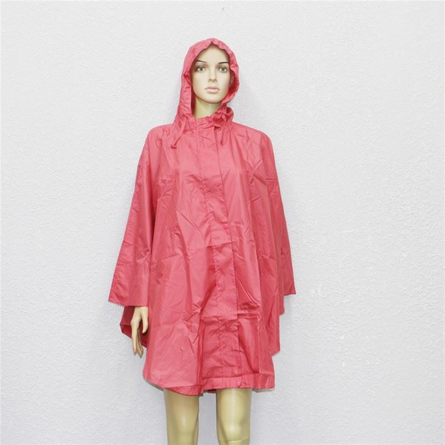 Riancoats Polyester Plain Rain Ponchos Adult Hooded Rian Capes with Pocket Bag for Women 