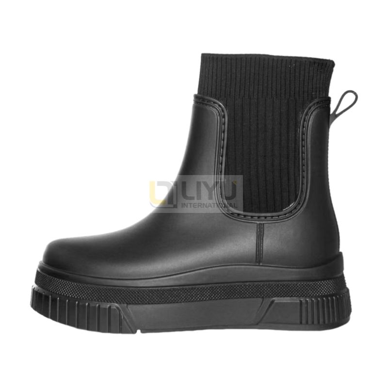 Women's Ankle-Length PVC Rain Boots – Waterproof & Customizable with Boots Design
