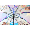 Colorful Patchwork Children's Umbrella Frozen Princess Elsa Pattern Umbrella Snowflake Pattern Printed Umbrella Auto Open Umbrella
