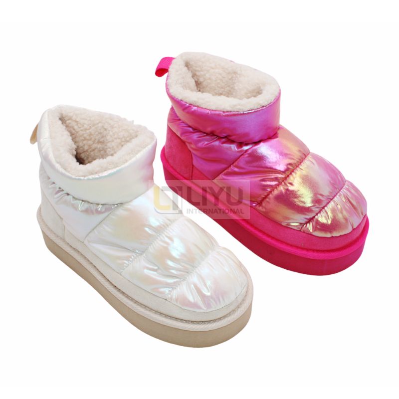 Children's Leopard Print Snow Boots, Ankle Boots Winter Cold Warm Shoes