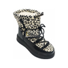  Leopard Print Snow Boots Womens Girls Mid-Calf Booties Waterproof Work Boots Gifts for Ladies Ankle-High Snow Boots for Women