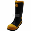 Black & Yellow Men's Rubber Safety Boots – Heavy-Duty, Protective & High-Visibility Work Footwear