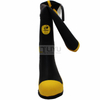 Men‘s Waterproof Rubber Boots Durable Black And Yellow Long - Tube Industrial And Mining Boots