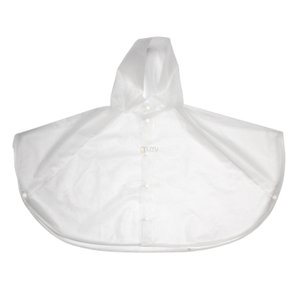 EVA Material Children Transparent Rainponcho Waterproof Raincoat Outdoor Transparent Reusable Raincoat