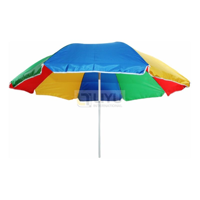 Heavy Duty HIGH Wind Beach Umbrella with sand anchor & Tilt Sun Shelter, UV 50+ Protection Outdoor Umbrellas Sunshade with Carry Bag for Patio Garden Pool Backyard Rainbow