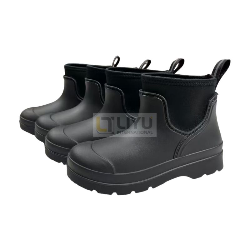 Women's Ankle-Length PVC Rain Boots – Waterproof & Customizable with Boots Design