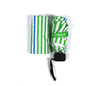 White Green Stripes Mini Vinyl Umbrella Adult Umbrella Folding Umbrella Windproof Umbrella